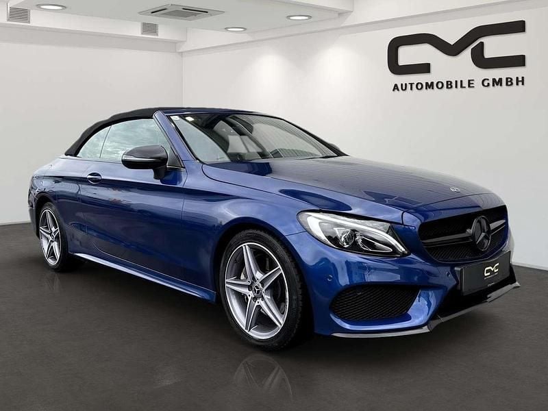 Gebraucht Mercedes C220 AMG line 170 PS (125 kW) 2017 Blau Cabrio