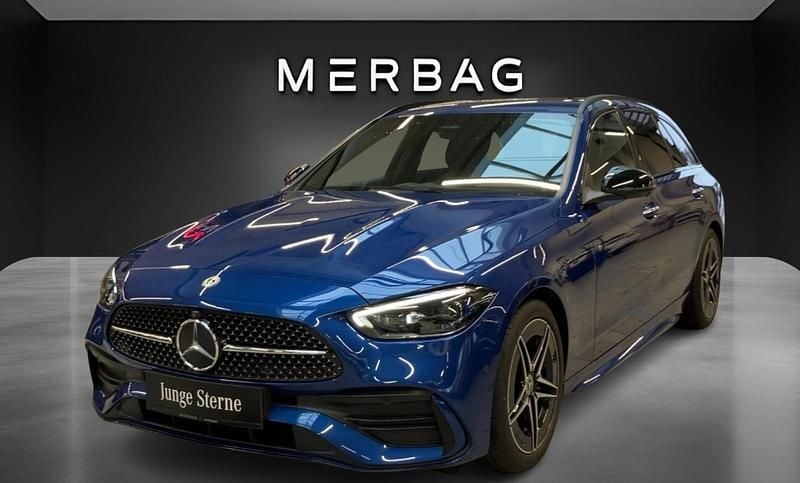 Spektralblau Gebraucht 2022 Mercedes C200 AMG line Kombi | € 41.990 (Teuer) - Bild 1/4
