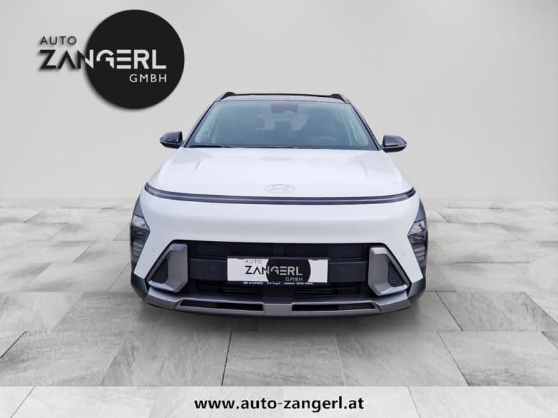 Gebraucht Hyundai Kona GO! 170 PS (125 kW) 2023 Atlas white / schwarz SUV