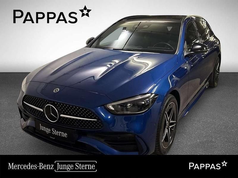 Blau Gebraucht 2024 Mercedes C300e AMG line Kombi | € 55.900 (Teuer) - Bild 1/3