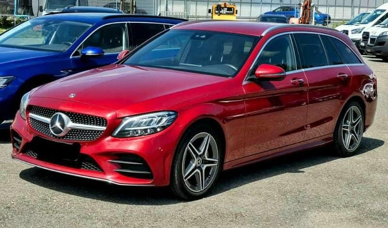 Rot Gebraucht 2019 Mercedes C220 AMG line Kombi | € 26.000 (Fairer Preis) - Bild 1/4