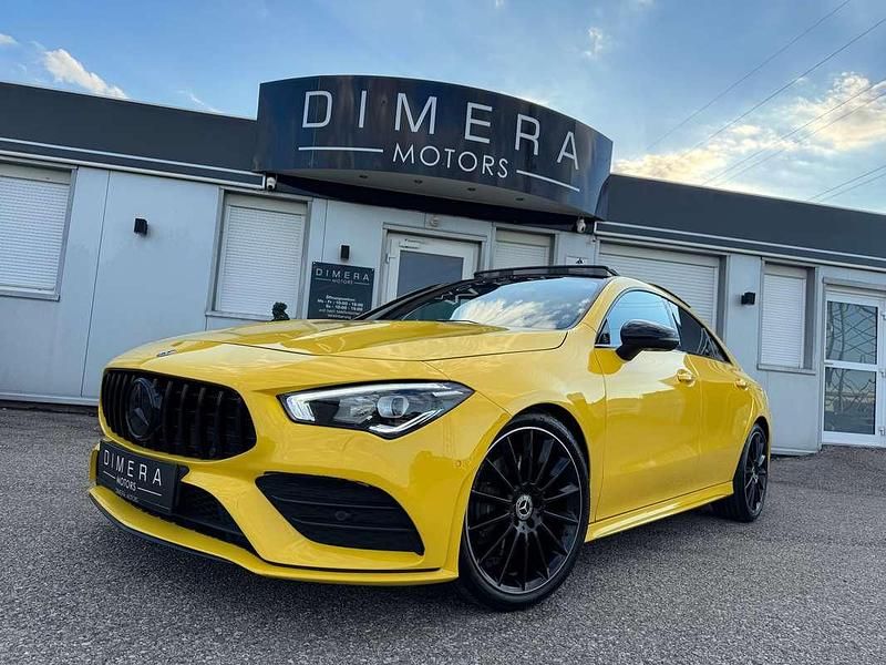 Gelb Gebraucht 2019 Mercedes CLA200 AMG line Coupé | € 30.990 - Bild 1/4