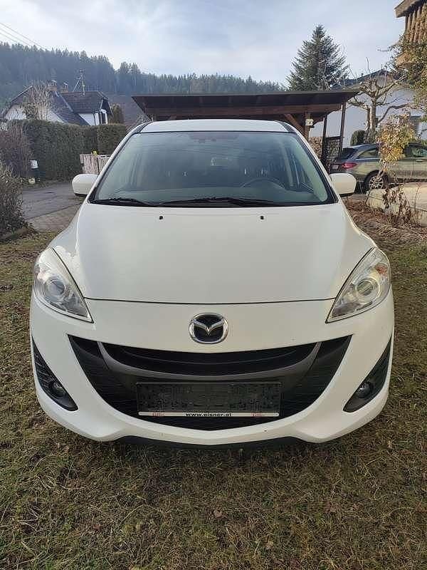 Gebraucht Mazda 5 Takumi-Line 116 PS (85 kW) 2012 Weiß Van / Kleinbus