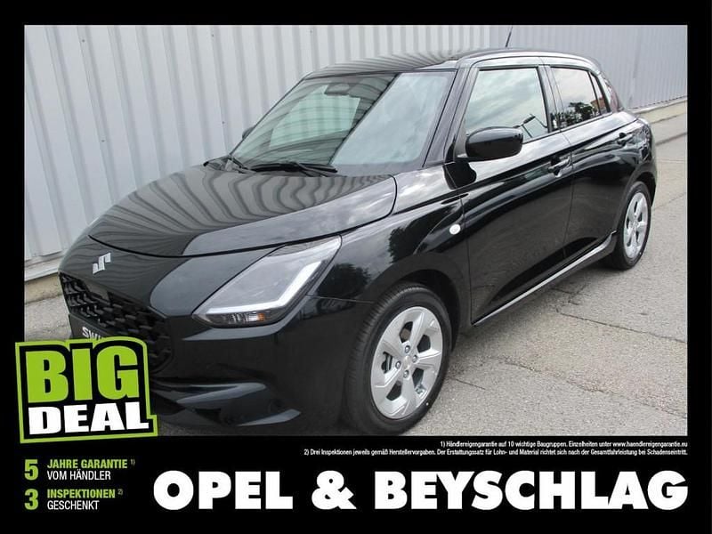 Neu Suzuki Swift 83 PS (61 kW) 2025 Schwarz Kleinwagen
