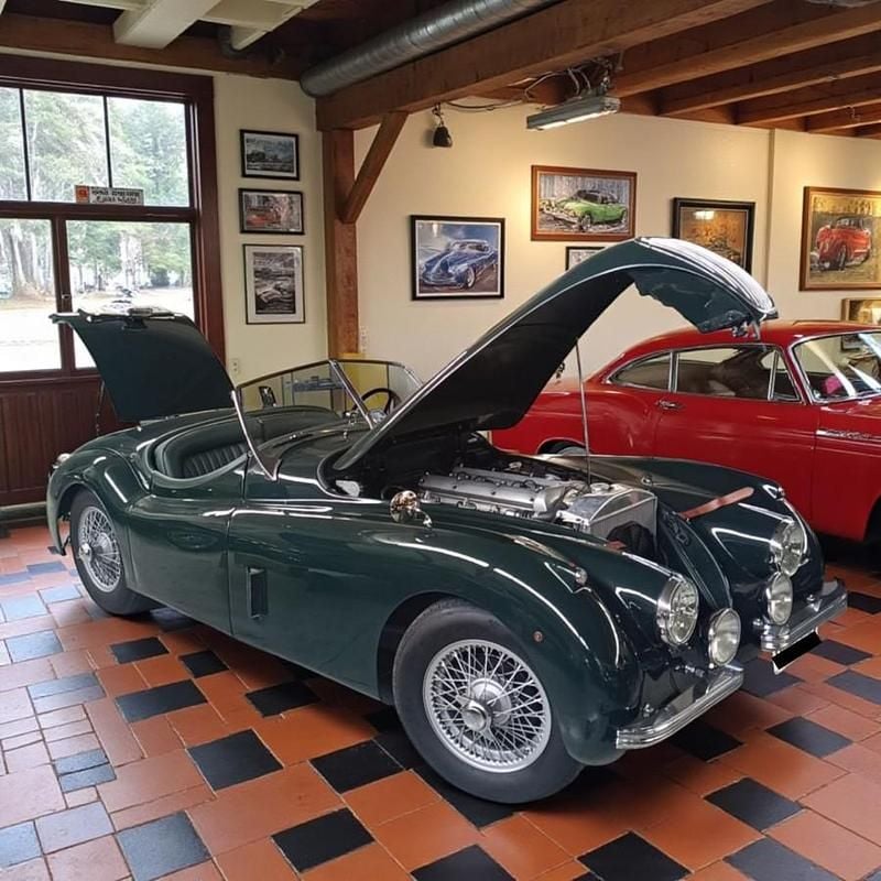 Dunkelgrün Gebraucht 1952 Jaguar XK Cabrio | € 128.000 - Bild 1/2