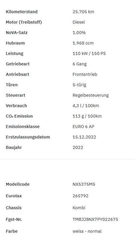 Weiß Gebraucht 2023 Skoda Octavia Kombi | € 22.999 (Superpreis) - Bild 1/4