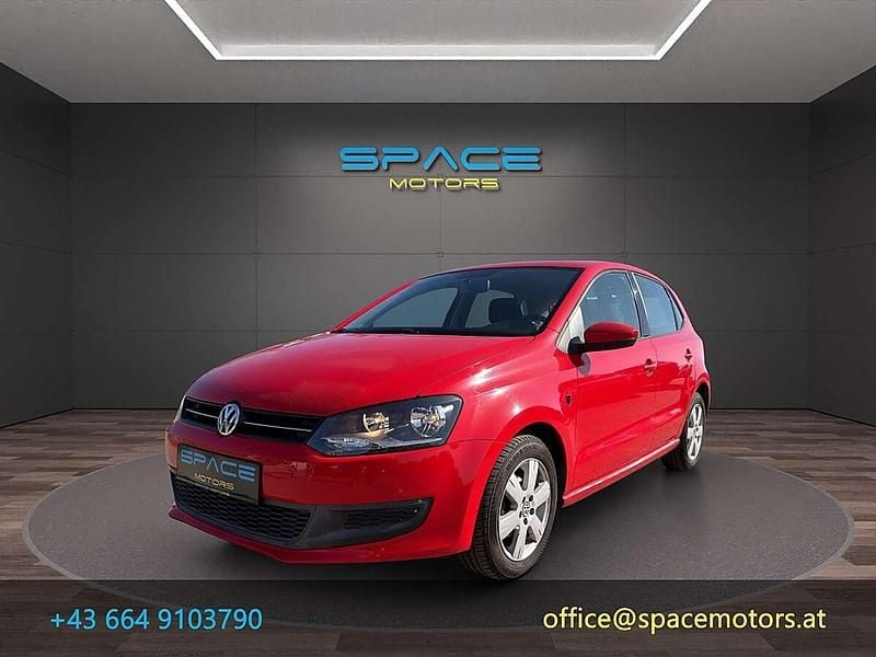 Gebraucht VW Polo Comfortline 69 PS (50 kW) 2009 Rot Kleinwagen