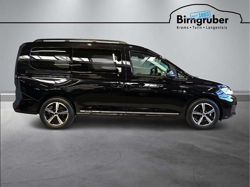 Neu VW Caddy Maxi Dark Label 122 PS (89 kW) 2025 Schwarz  metallicperleffektno Van / Kleinbus
