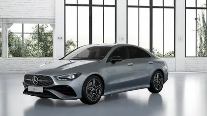 Metalliclack hightechsilber Gebraucht 2024 Mercedes CLA200 AMG line Coupé | € 43.900 (Fairer Preis)