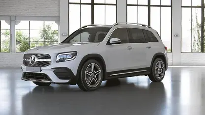 Polarweiß Gebraucht 2022 Mercedes GLB200 AMG line SUV | € 31.850 (Superpreis)