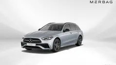 Hightechsilber metal Gebraucht 2022 Mercedes C220 AMG line Kombi | € 36.990 (Fairer Preis)