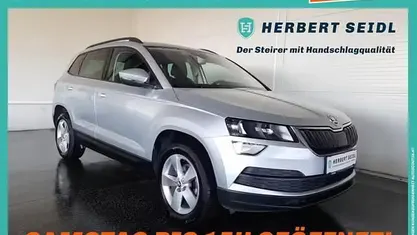 Brilliantsilbermet. Gebraucht 2020 Skoda Karoq SUV | € 18.880 (Fairer Preis)