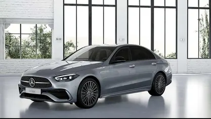Gebraucht Mercedes C220 AMG line 200 PS (147 kW) 2022 Metalliclack hightechsilber Limousine