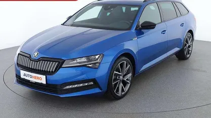 Gebraucht Skoda Superb SportLine 218 PS (160 kW) 2021 Blau Kombi