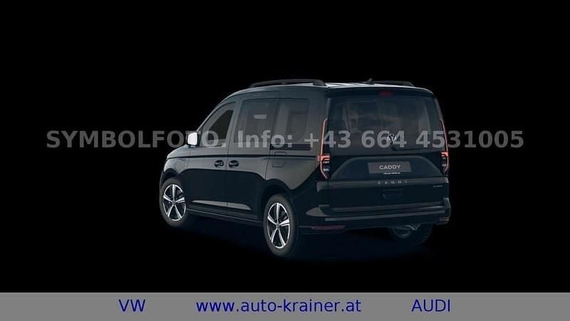 Neu VW Caddy Dark Label 150 PS (110 kW) 2025 Schwarz Van / Kleinbus