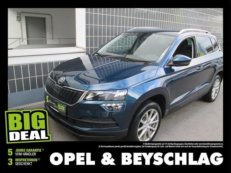 Blau Gebraucht 2021 Skoda Karoq Ambition SUV | € 23.980 (Superpreis) - Bild 1/4