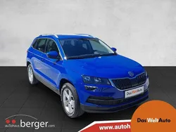 Mittelblau normal Gebraucht 2021 Skoda Karoq Ambition SUV | € 28.990 (Guter Preis)