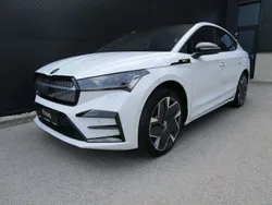 Weiss metallic Gebraucht 2024 Skoda Enyaq iV RS SUV | € 44.990 (Superpreis)