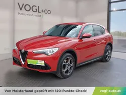 Rot Gebraucht 2017 Alfa Romeo Stelvio Super SUV | € 24.350 (Etwas zu teuer)