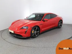 Mittelrot normal Gebraucht 2021 Porsche Taycan Turbo S Limousine | € 79.990