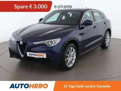 Blau Gebraucht 2018 Alfa Romeo Stelvio Super SUV | € 24.890 (Guter Preis)