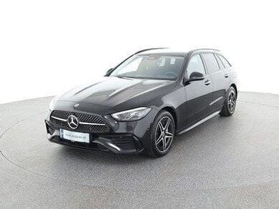 Obsidianschwarz metallic Gebraucht 2023 Mercedes C300e AMG line Kombi | € 49.900 (Fairer Preis)
