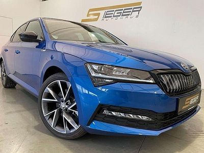 Blau Gebraucht 2021 Skoda Superb SportLine Limousine | € 30.990 (Fairer Preis)