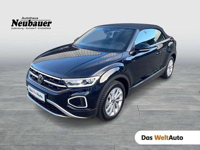 Schwarz Gebraucht 2024 VW T-Roc Cabriolet Style Cabrio | € 34.990 (Superpreis)