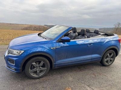 Gebraucht VW T-Roc Cabriolet R-line 150 PS (110 kW) 2020 Blau Cabrio