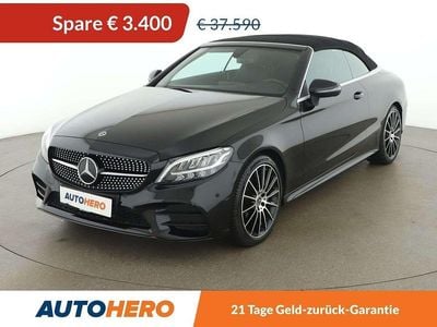 Schwarz Gebraucht 2019 Mercedes C200 AMG line Cabrio | € 34.190