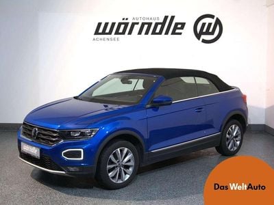 Mittelblau metallic Gebraucht 2021 VW T-Roc Cabriolet Style Cabrio | € 25.850 (Etwas zu teuer)