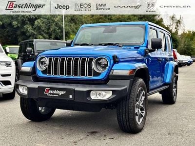 Neu Jeep Wrangler Sahara 379 PS (278 kW) 2025 Blau SUV