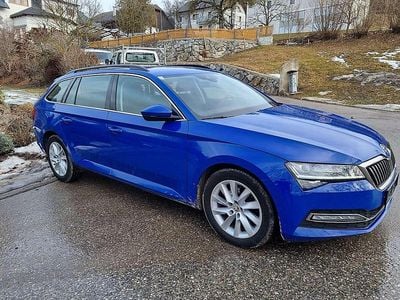 Gebraucht Skoda Superb Style 150 PS (110 kW) 2021 Blau Kombi