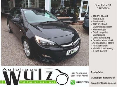 Schwarz Gebraucht 2014 Opel Astra Edition Kombi | € 7.490 (Etwas zu teuer)