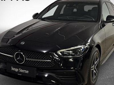 Obsidianschwarz metallic Gebraucht 2024 Mercedes C300e Kombi | € 55.900 (Fairer Preis)