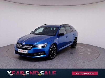 Dunkelblau metallic Gebraucht 2021 Skoda Superb SportLine Kombi | € 28.850 (Fairer Preis)