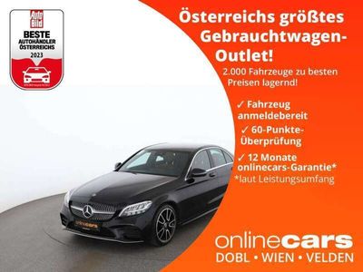 gebraucht Mercedes C160 AMG Line LED AHK NAVI LEDER SITZHZG TEMP