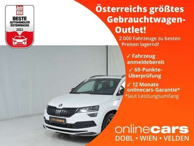 gebraucht Skoda Karoq 2.0 TDI Sportline 4x4 Aut LED AHK SKY NAVI