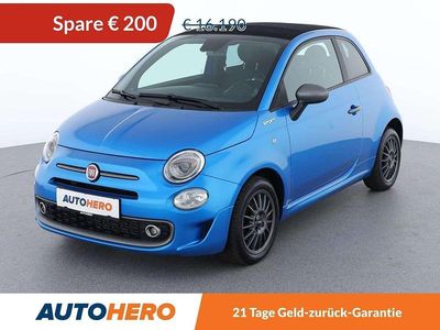 Blau Gebraucht 2021 Fiat 500C Sport Cabrio | € 15.990 (Etwas zu teuer)