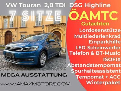 gebraucht VW Touran Highline 20 SCR TDI 7Sitze AHK 1.Besitz ÖAM...