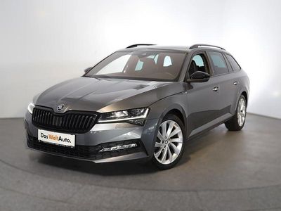 Mittelgrau metallic Gebraucht 2021 Skoda Superb SportLine Kombi | € 29.980 (Teuer)
