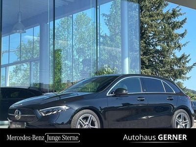 Schwarz Gebraucht 2023 Mercedes A180 AMG line Limousine | € 34.900 (Etwas zu teuer)