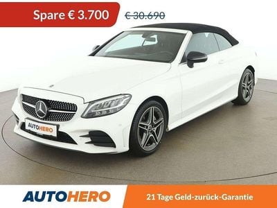 Weiß Gebraucht 2018 Mercedes C200 AMG line Cabrio | € 26.990