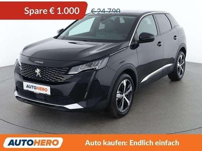 Gebraucht Peugeot 3008 Allure 131 PS (96 kW) 2022 Schwarz SUV