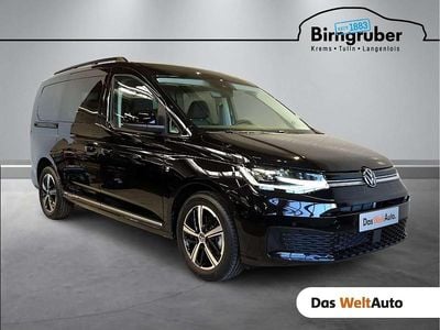 Neu VW Caddy Maxi Dark Label 122 PS (89 kW) 2025 Schwarz  metallicperleffektno Van / Kleinbus