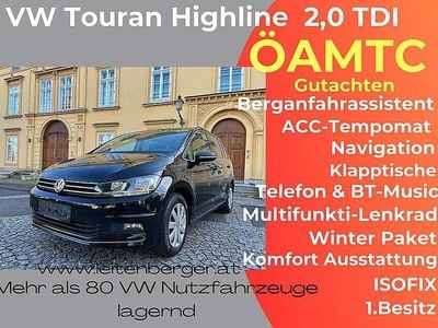 Gebraucht VW Touran Highline 150 PS (110 kW) 2019 Schwarz Van / Kleinbus