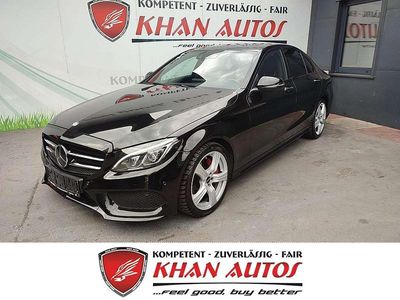 Schwarz Gebraucht 2015 Mercedes C220 AMG line Limousine | € 24.990 (Teuer)