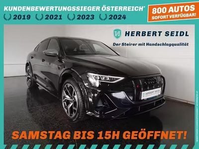 Gebraucht Audi e-tron S-Line 369 kW (503 PS) 2022 Mythosschwarz metallic SUV