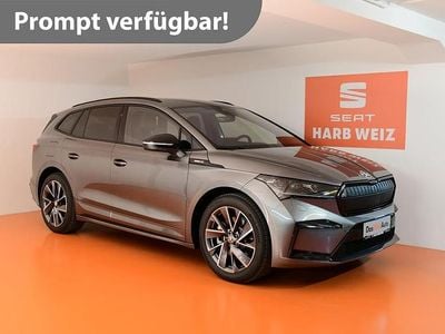 Mittelgrau metallic Gebraucht 2023 Skoda Enyaq iV SportLine SUV | € 47.880 (Teuer)