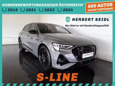 gebraucht Audi e-tron 55 quattro S-line Black Edition NP: € 98.336,- / 21 ZOLL / MATRIX-LED / OPTIKPAKET UND DACHHIMMEL SCHWARZ